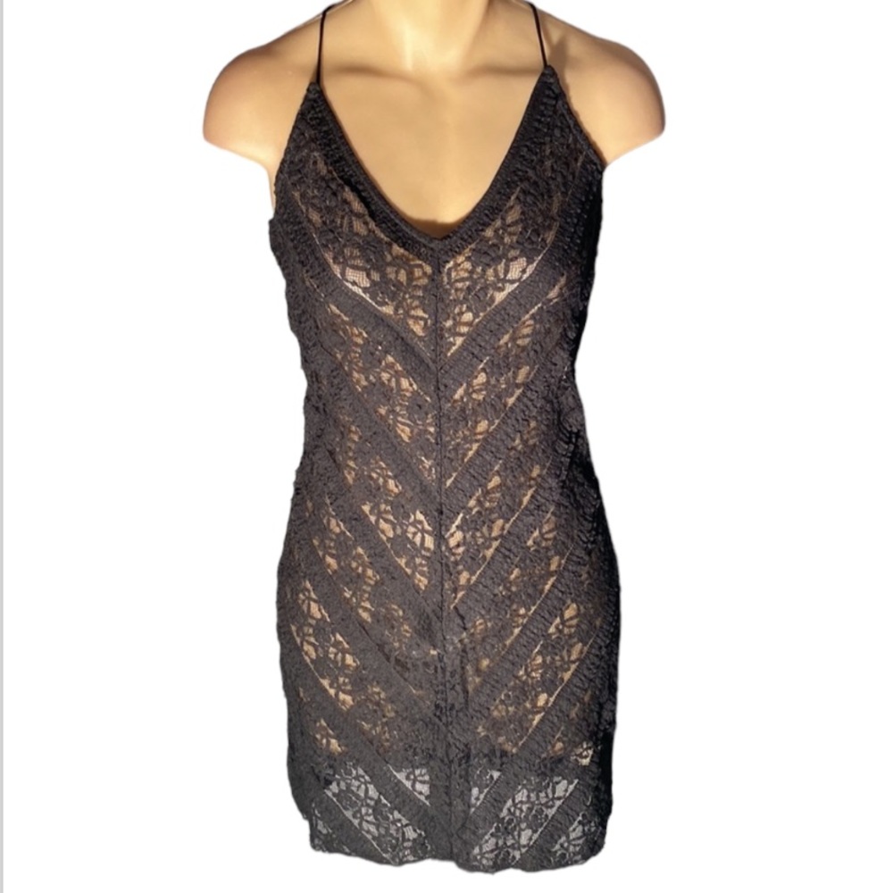 NWT Free People - Black Slip Dress - Picture 1 of 7